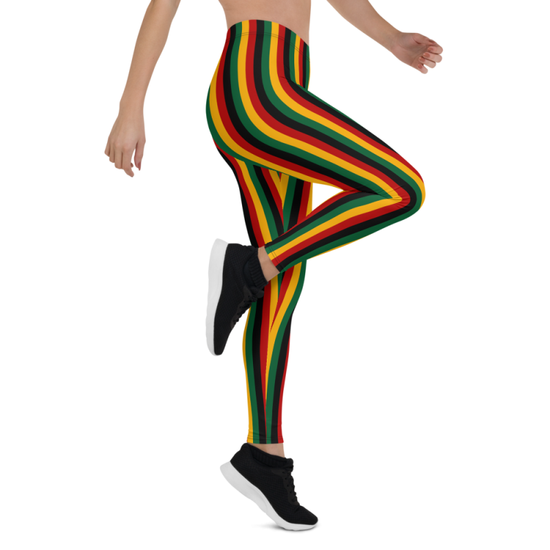 Kente Pattern Print Leggings Kente Pattern Print Leggings