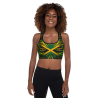 Tropical Jam Jamaica Colors Padded Sports Bra