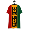 One Love - Rasta Colors - T-shirt dress