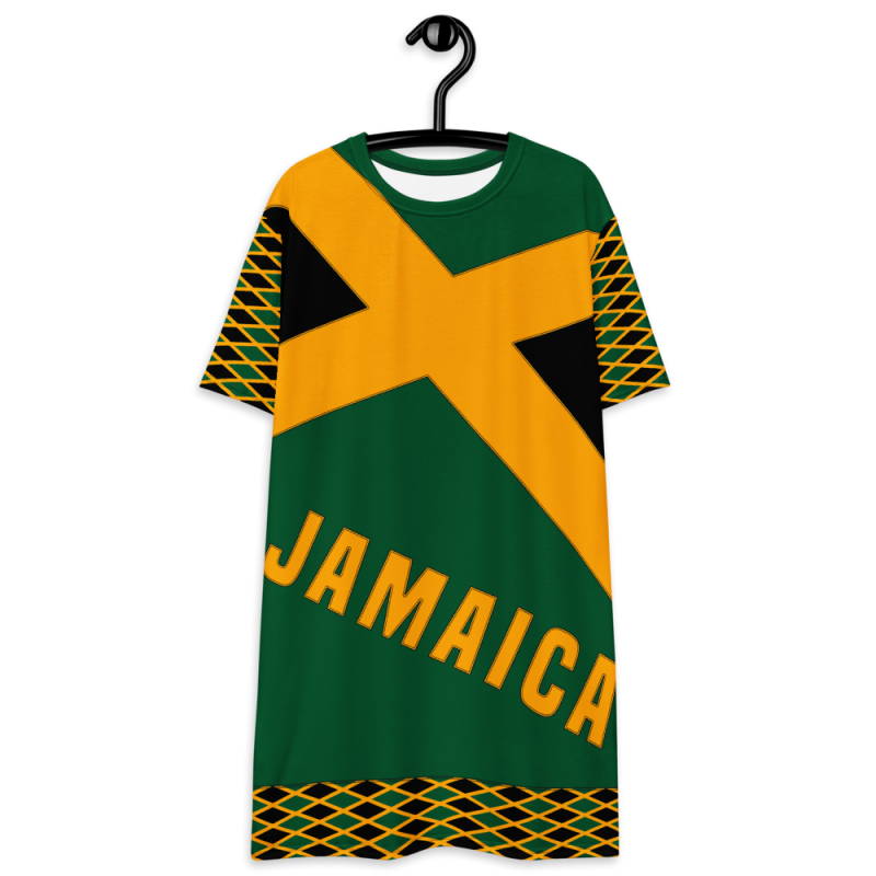 JAMAICA Flag T-shirt dress