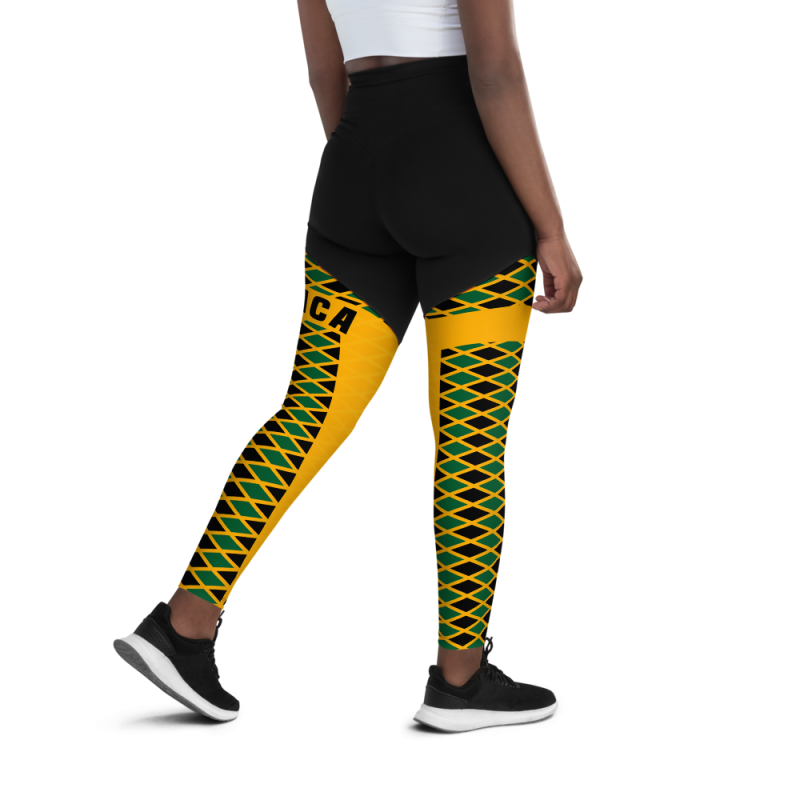 Diamond Pattern Rasta Colors Leggings Diamond Pattern Rasta Colors Leggings